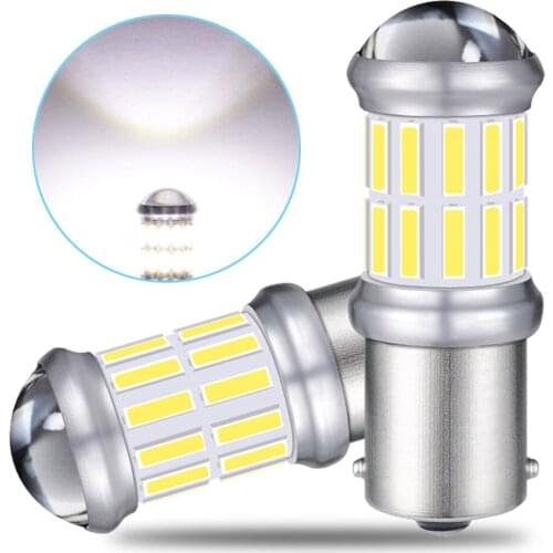 2x 1156 BA15S P21W Canbus LED Bulb For Skoda Superb Octavia 2 FL 2010 2011 2012 2013 LED Reversing light DRL Lamp 6000k 12V