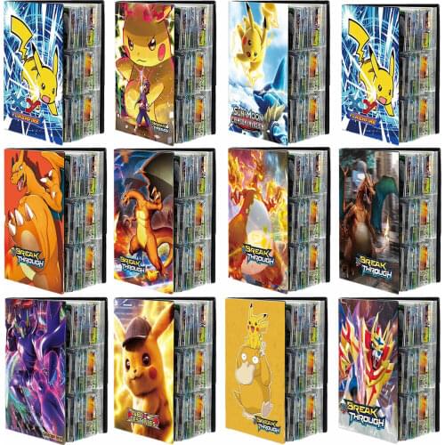 432 Cards Anime Pokemon Album Book 9 Pocket Game Card Map Collection Binder Holder List Folder Pokémon Pikachu Kids Toys Gift