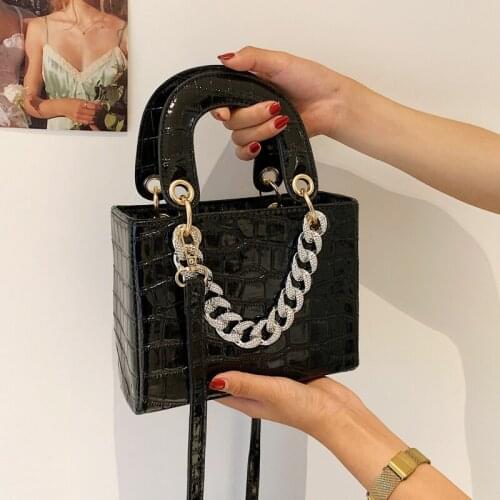 Diamond Handbag Glitter Designer Purse Chain Womens Shoulder Bag Stylish Fashion Crossbody Bag For Girl 2021 Messenger Bags