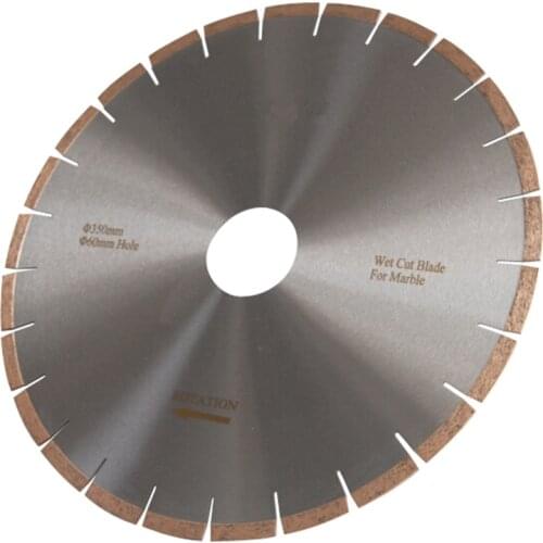 DB05 D350mm 14 Inch Silver Brazed Marble Diamond Saw Blade with no Chipping Silent Cutting Disc for Marble Slab 1PC