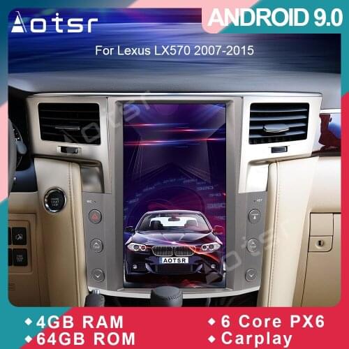 Tesla styel Android 9.0 Car DVD player GPS Navigation For Lexus LX570 2007-2015 Car Auto radio Coche Multimedia player head unit