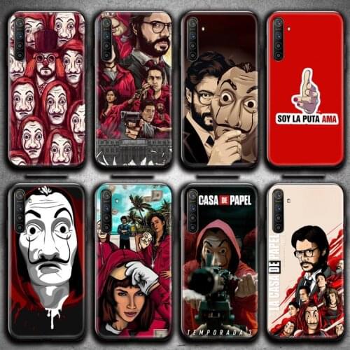 HOTCASHOP Spain TV Money Heist House Paper Phone Case For OPPO Realme 6 Pro Realme C3 5 Pro C2 RENO2-Z A11X XT