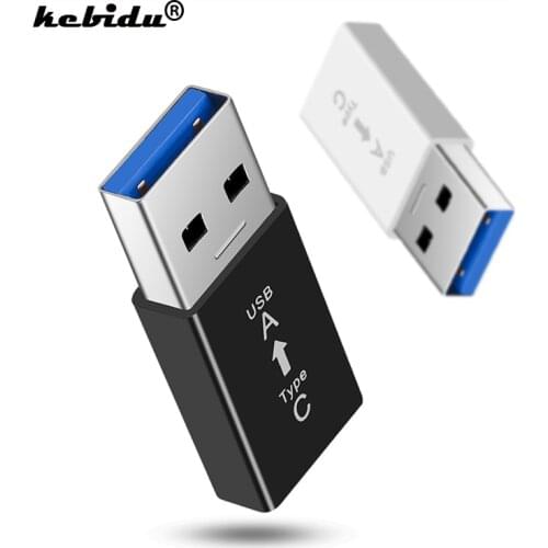 Kebidu USB3.1 Type-C Female to USB 3.0 Type-A Male USB 3.1 Type C Connector Converter Adapter Super Speed 5 Gbps Data Transfer