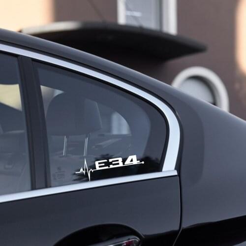 2pcs/lot M power performance E28 E30 E34 E36 E39 E46 E60 E61 E62 E90 E91 E92 LOGO car windows sticker for BMW M LOGO car-styling