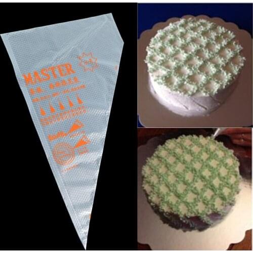 Decorating Cream Piping High Level Food Stage Plastic Disposable Cake Bags Icing Pastry 100Pcs/Lot Baking Tool