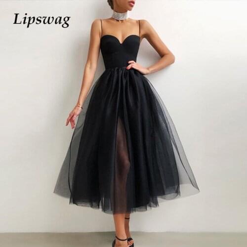 Spring Elegant Women Mesh Party Dress Sexy Sleeveless Spaghetti Straps Long Dresses Lady Summer Vintage Lace Club Dress Vestidos