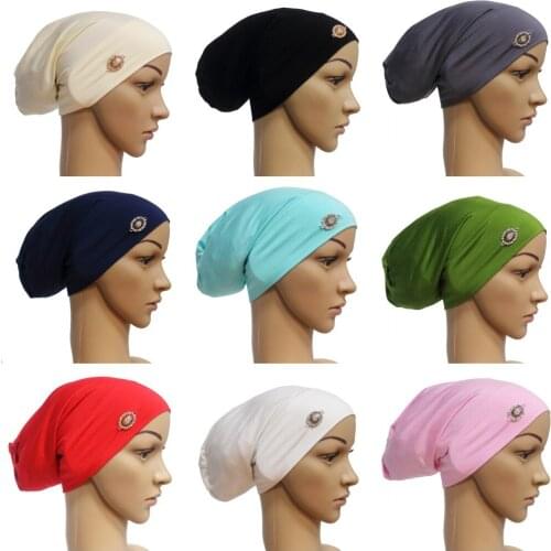 Full Cover Inner Muslim Cotton Hijab Cap Islamic Head Wear Hat Underscarf Bone Bonnet Turkish Scarves Muslim Headcover
