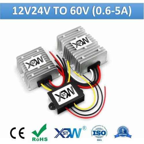 XWST DC to DC Step Up Converter 12v 24v to 60v Voltage Regulator 0.6A 1A 2A 3A 5A Switching Power Supply Module