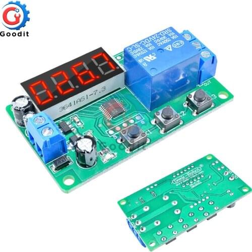 DC 24V Delay Time Relay Module Switch Control Relay Cycle Timer 4 Bit LED Digital Display Multi-functional Delay Relay Board