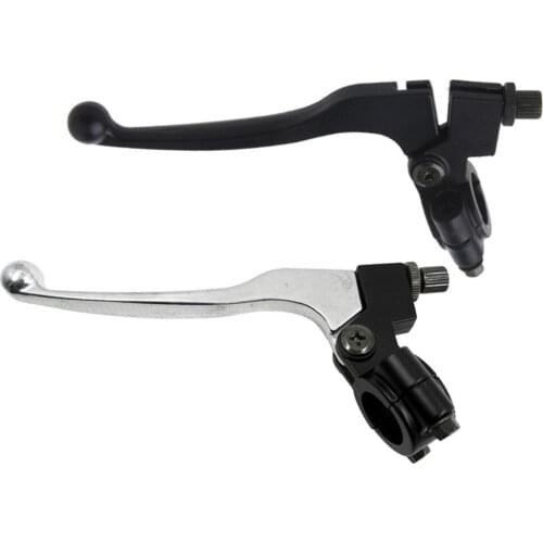 1pcs Alloy Motorcycle Brake Handle Clutch Brake Lever Handle Left 22mm 7/8 Inch Handlebar Clutch Lever for Pit Dirt Bike ATV