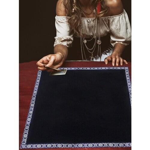 Altar Tarot Table Cloth Divination Protective Tablecloth Pad Decor Home Dining Tableware Cover Black High Quality Drop Shipping