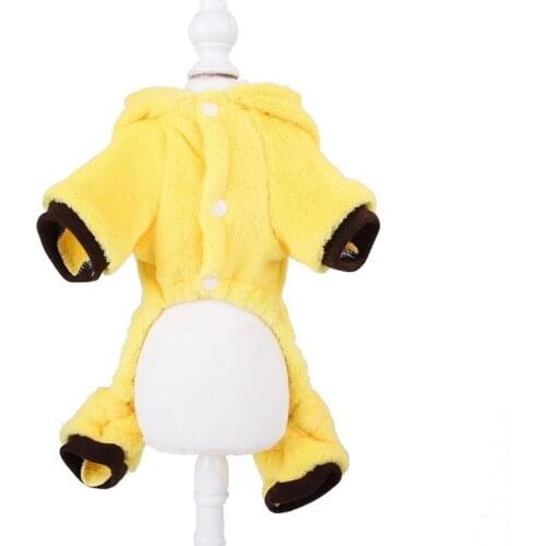 PUOUPUOU Thicken Dog Clothes Print Cute Hoodie Winter Pet Dog Clothes for Small Dogs Coat Jacket Cotton Warm Ropa Perro XS-XXL