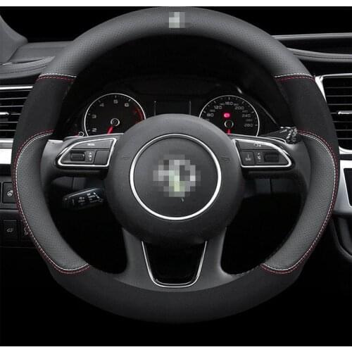 Interior Parts Genuine Leather Car Steering Wheel Cover 15 inch/38cm for MG 3 5 6 7 ZS HS GS eHS EZS GT EV RX5
