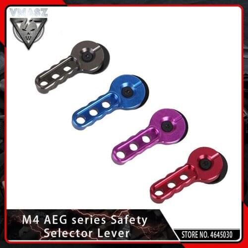VMASZ Enhanced Safety Aluminium CNC Machined Selector Switch Lever Set for Airsoft M4 AEG Hunting Paintball Accessories