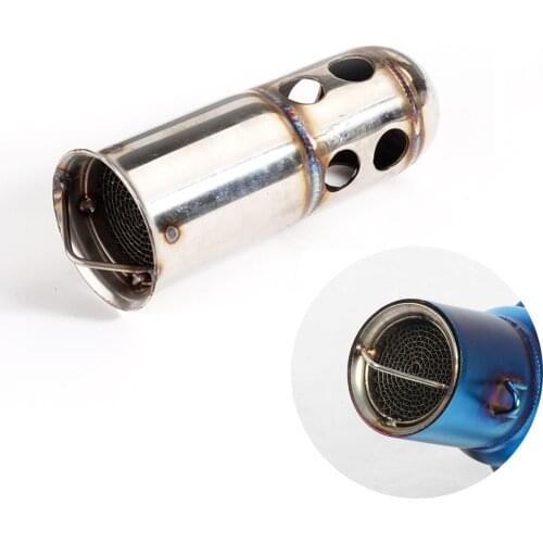 51mm Universal Motorcycle Accessories Muffler Tips Exhaust Tailpipe End Pipe Silencer Stainless Steel