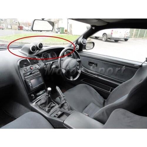Car Accessories Carbon Fiber Dashboard Gauge Pod Fit For 1995-1998 R33 GTR GTS RHD Dashboard Twin Gauge Pod Car-styling