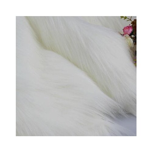White Fur Fabric- Craft fur Furry Fabric Shag Fur Faux for Photography Backdrop Home Decro Handmade DIY