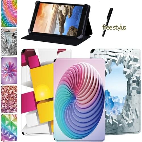 Tablet Case Fit Lenovo Tab(A8-50 A5500/S8 - 50)/Tab 8/A7-(30 A3300/50 A3500)/Yoga Tab 4 Plu) /Thinkpad Table-3d Print Cover Case