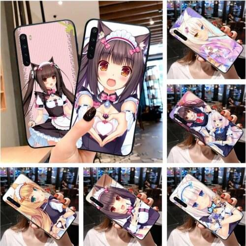 Nekopara Chocola Vanilla Cat Girl Phone Case for Xiaomi Mi Note 10 Lite Mi 9T Pro xiaomi 10 10 CC9 Pro