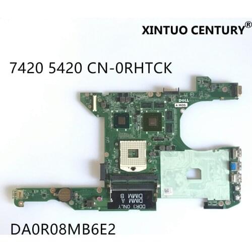 CN-0RHTCK RHTCK DA0R08MB6E2 For Dell Inspiron 14R 5420 7420 Laptop Motherboard DDR3 W/ GT630M 2GB NVIDIA 100% tested working