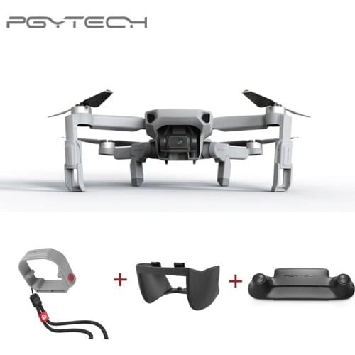 PGYTECH For DJI Mavic Mini Propeller Holder Propellers Protector Adjustable Lanyard + Remote Control Stick Protecor + Lens Hood