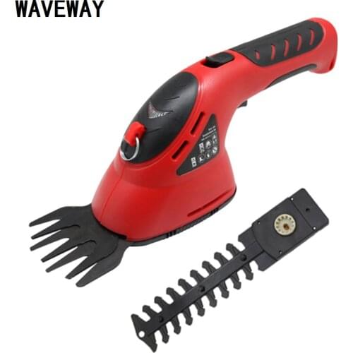 2 in 1 Electric Trimmer 3.6V Cordless Grass Shear Rechargeable Hedge Grass Hedge Trimmer Rechargeable Trimmer