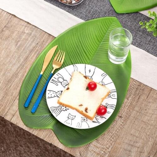 EVA Convenient EVA Bright-colored Place Mat Solid Color Place Pad Heat Insulation for Household