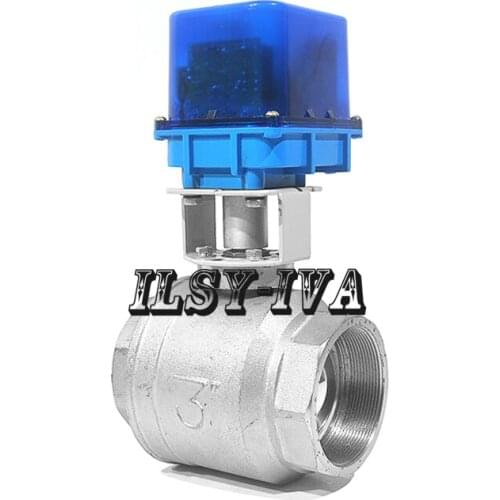 G3" DN80 two-way brass AC12V/24V/220V fixed-type electric valve