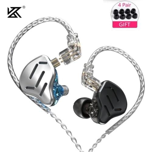 KZ ZAX 16 Drivers Units 7BA+1DD Hybrid In Ear Earphone HIFI Headset Noise Cancelling Earbud KZ ZSX ZS10 PRO EDX CCA CA16 C10PRO