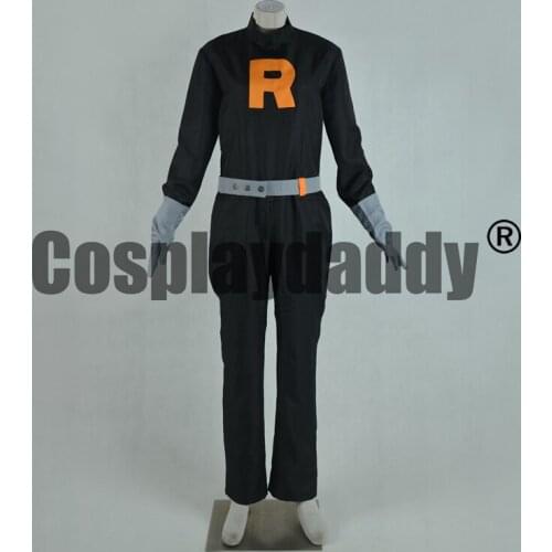 Pocket Monsters Grunt Male Uniform Jumpsuits Halloween Outfit Cosplay Costume F006