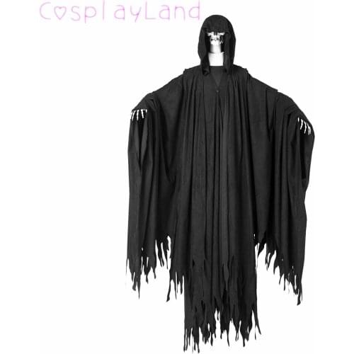 Halloween Costumes Decoration Suit Adult Dementor Cosplay Costume Fancy Monster Black Cape Horrible Outfit