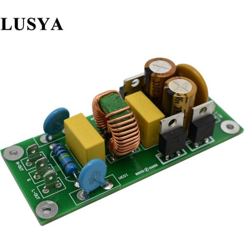 Lusya 10A Two-stage EMI power filter Source filter Line For Speaker Amplifier AC220V A2-016