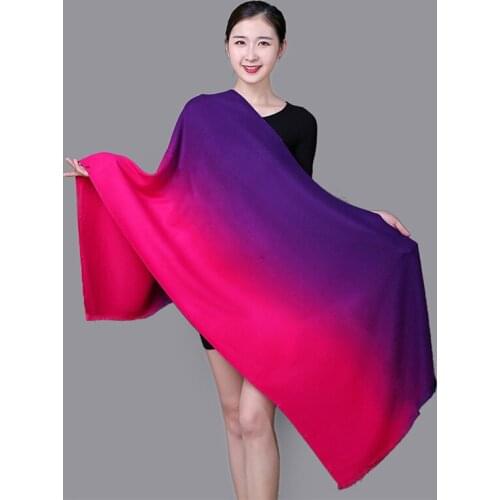 Mingjiebihuo New fashion autumn and winter womens thick warm comfortable high quality long knitted scarf dual use shawl