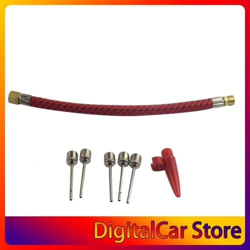 Bike Air Pump Hose Tip For Tire Inflater Adapter Bicycle Inflatable Pumps Extension Tube Scooter Nozzle Pumps Hose