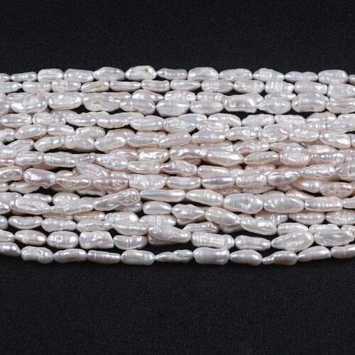 Wholesale 7-8mm freshwater biwa stick pearls loose strand