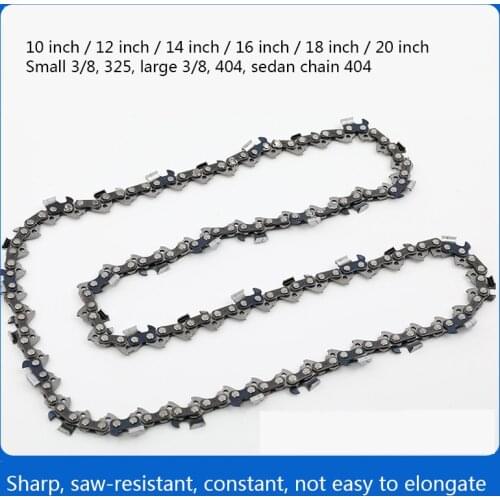 10/12/14/16/18/20 Inch Drive Link Chainsaw Saw Chain Blade Wood Cutting Chainsaw Part Electric Saws Mill Chain Cutting Lumbers