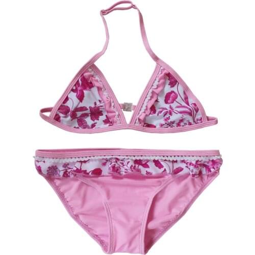 Two Pieces Girls Swimsuit Tankini Biquini Infantil 2020 New Girls Swimwear Cute Children Girl Bikini Kids Split Bathing Suits
