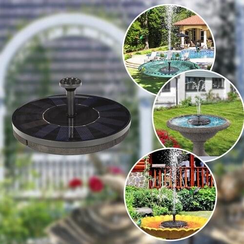 13/16cm Garden Solar Fountain Garden Floating Water Waterfall Solar Powered Fountains Outdoor Pool Pond Bird Baths Decoration