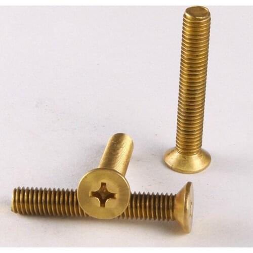 25PCS Special Copper Screws Phillips Head Screws / Flat Machine Screw / Countersunk Head Machine M3 * 6 GB819