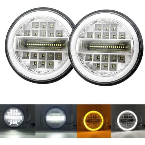 2x 5.75 inch led headlight High/Low beam halo for Triumph Rocket iii 3 & Speed Triple & Street Triple & Thunde 5 3/4" projector