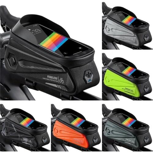 Bike Bag Frame Front Top Tube Cycling Bag Waterproof Phone Case Touchscreen Bag MTB Pack Bicycle Accessories
