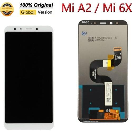 5.99'' AAA Quality LCD Screen For XiaoMi Mi A2 MIA2 LCD Display Screen Digitizer Replacement For XiaoMi 6X LCD Assembly