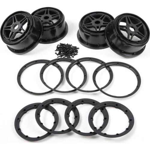 Star Spoke Wheel Hubs with Screws Rings Set Fit for 1/5 Rovan F5 Truck MCD XS-5 RR5