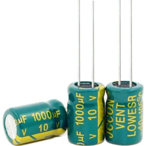 Free shipping 100pcs 1000UF 10V electrolytic capacitor,10V 1000 ,size:8x12mm New original