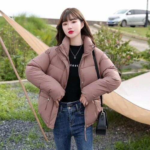 2021 Womens Parkas New Casual Autumn Winter Jackets High Quality Outwear Female Coats Thick Warm Parka Solid Loose Down Jacket