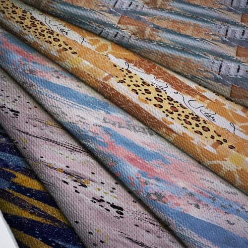 50cm*140cm Flower Printed Printed Bullet Texture Liverpool Fabric For clothing Stretch Knit Fabric For Hair Band L15448