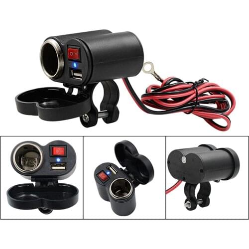 DC12-45V Cigarette Lighter in a car Lighter Adapter Waterproof USB Multi-function Motorcycle Mobile Phone Charger Accessories