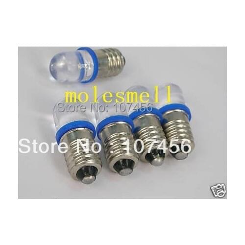 Free shipping 100pcs blue E10 3V Led Bulb Light Lamp for LIONEL 1447