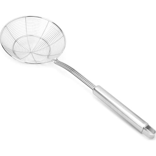 Hot Sell Solid Spider Strainer Skimmer Ladle Stainless Steel Kitchen Utensil Tool