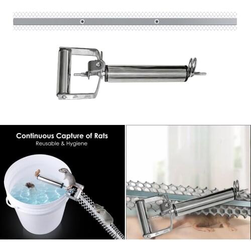 Humane Household Auto Mouse Traps Rolling Stick Rodent Bait Killer Free Ramp Multi Catch Indoor Mousetrap Catcher